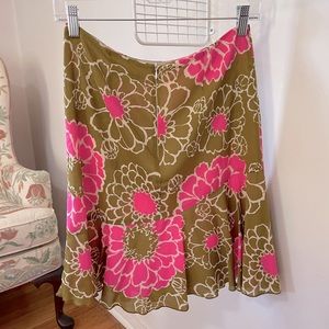 Vintage Trina Turk flower power 70’s mini skirt 🌸